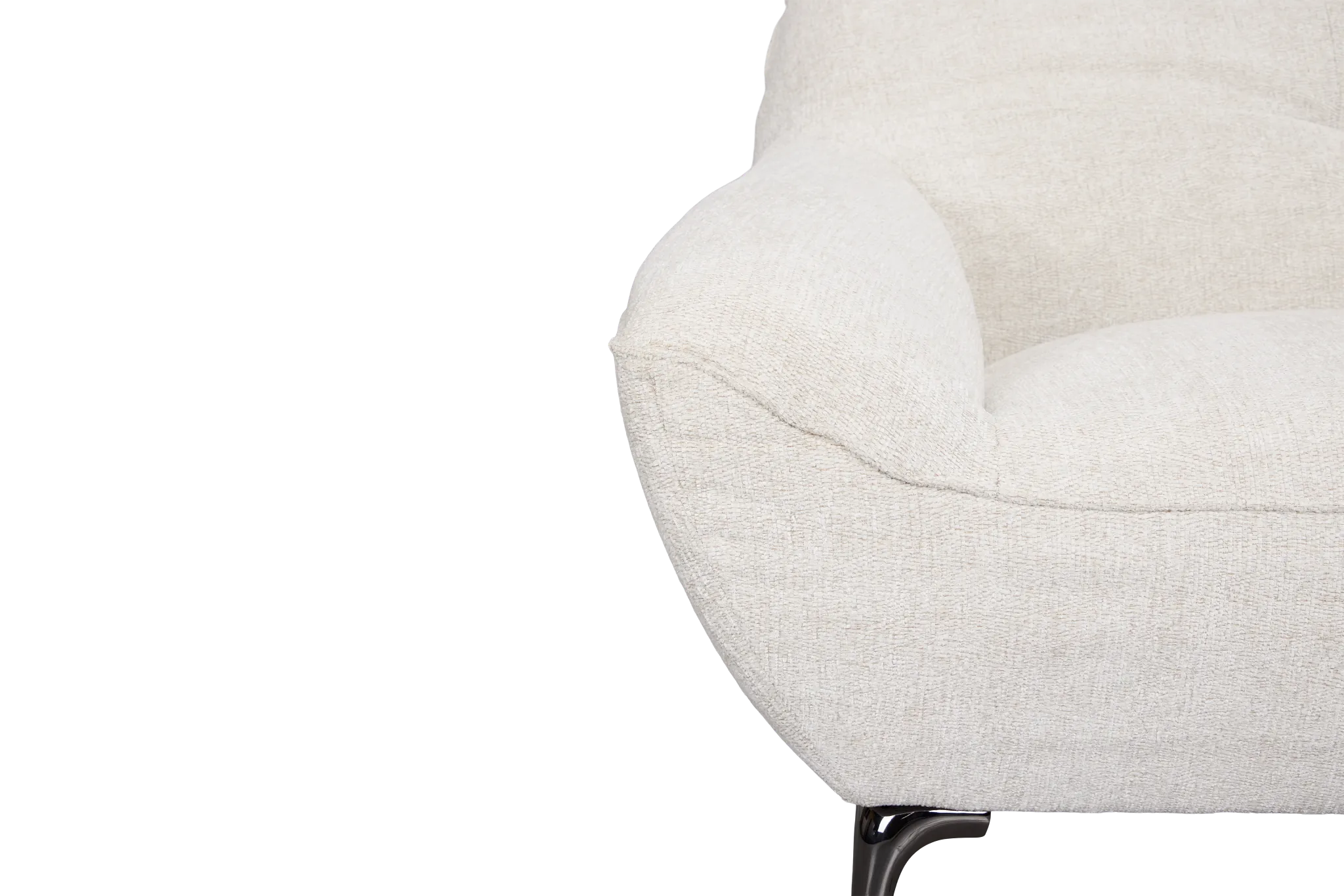 Zoey Light Beige Fabric Loveseat