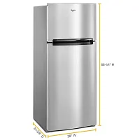 Whirlpool 518 Series Stainless Steel Top Freezer Refrigerator