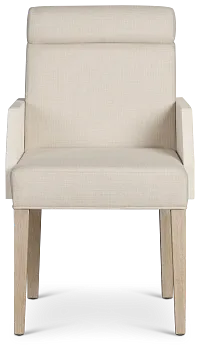 Miramar Light Tone Upholstered Arm Chair