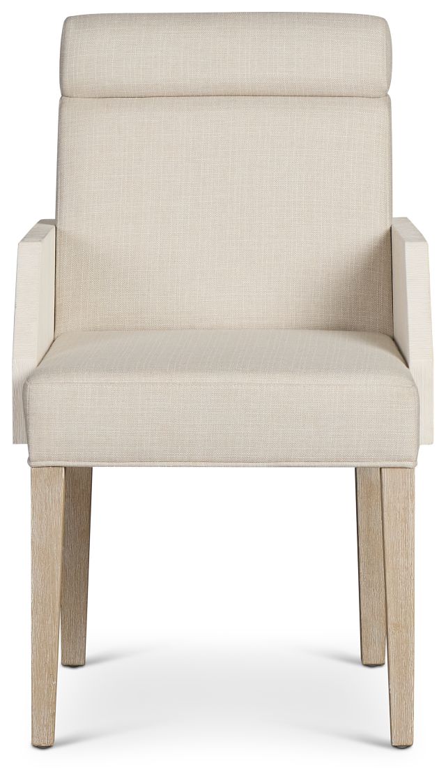 Miramar Light Tone Upholstered Arm Chair