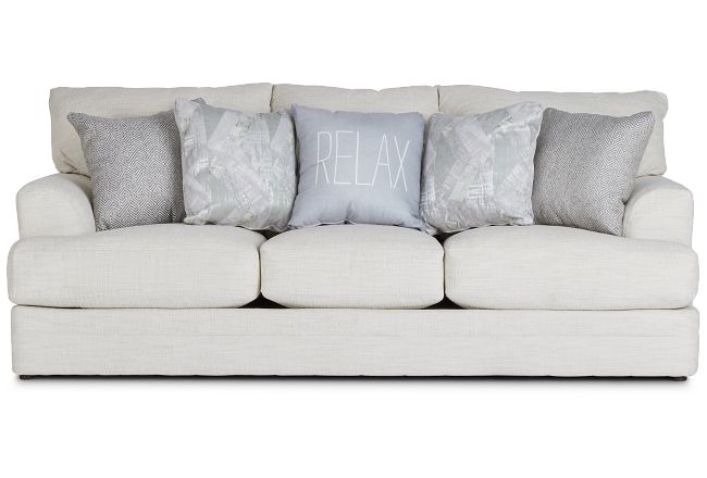 Hailey Light Beige Fabric Sofa