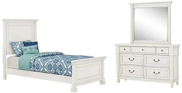 Stoney White Panel Bedroom