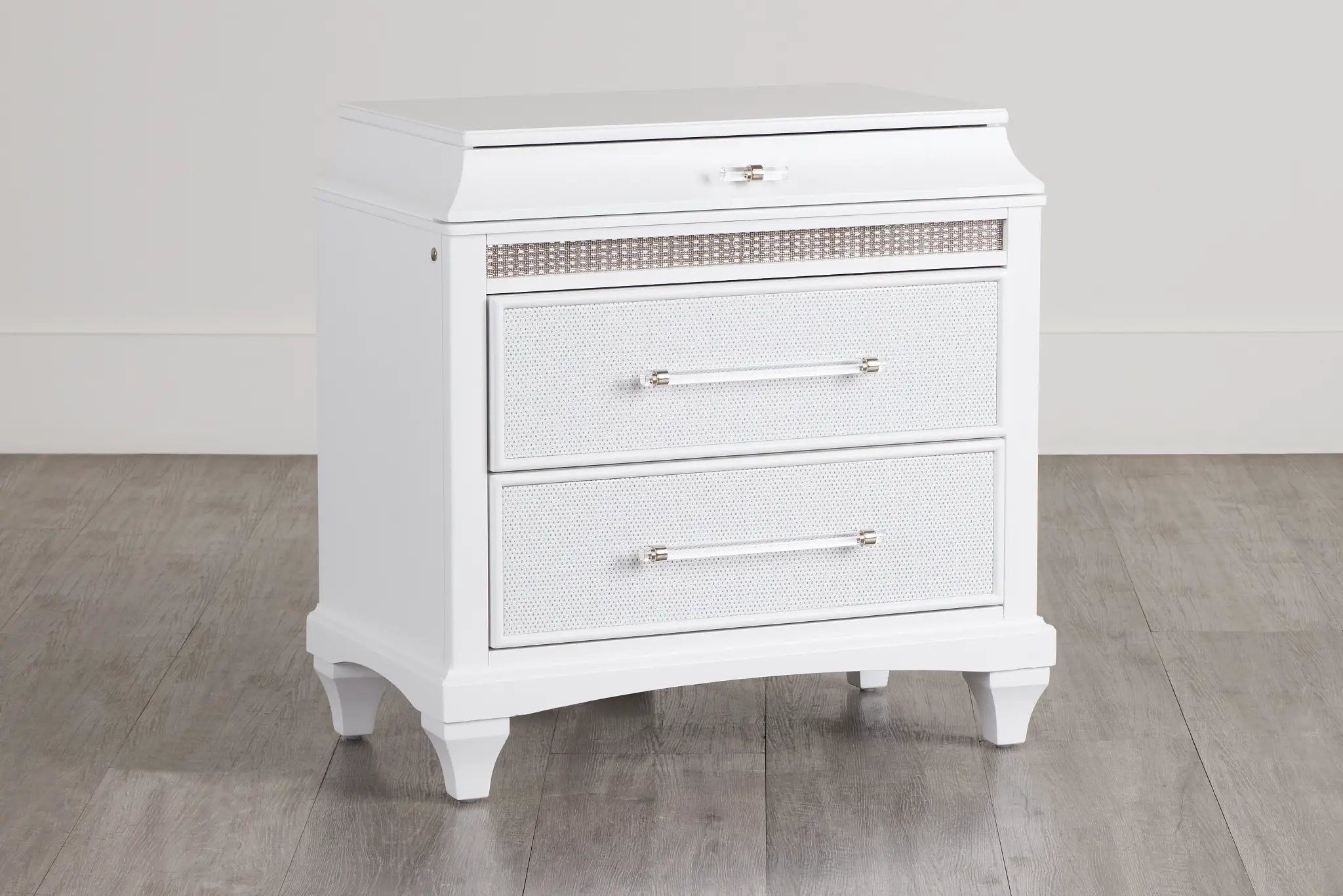 Milan White 2-drawer Nightstand Milan White 2-drawer Nightstand