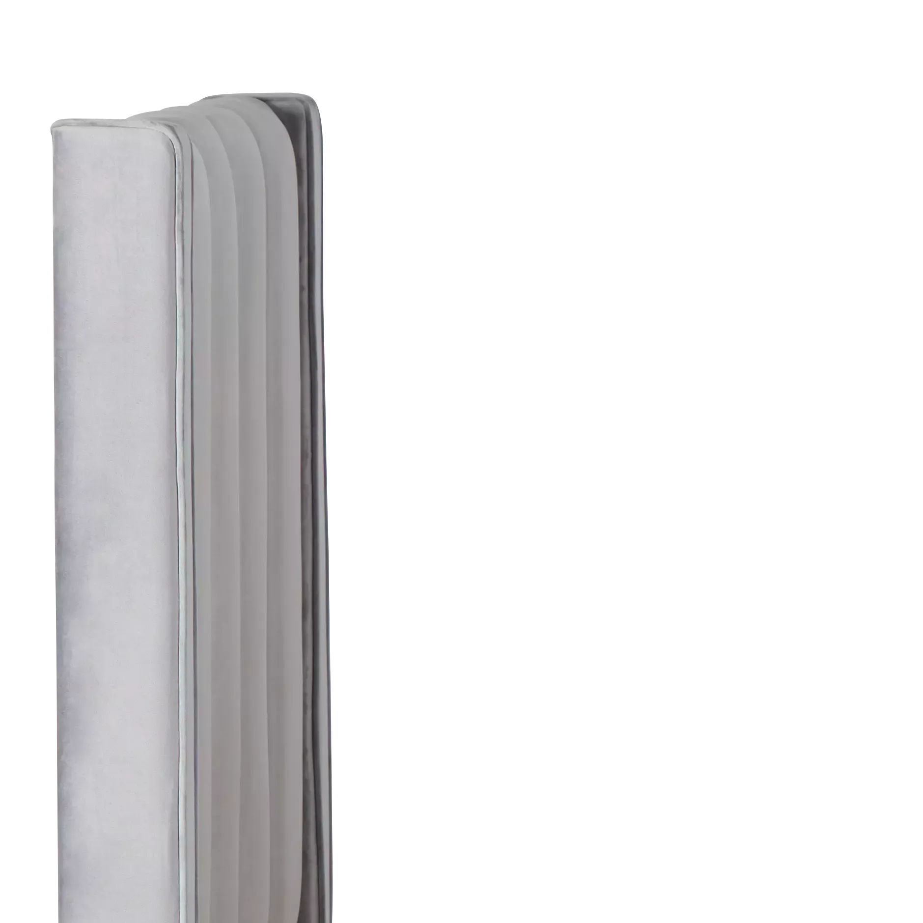 Audrey Dark Gray Velvet Platform Bed