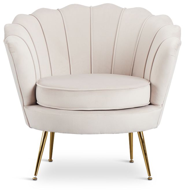 Lily Light Gray Velvet Accent Chair