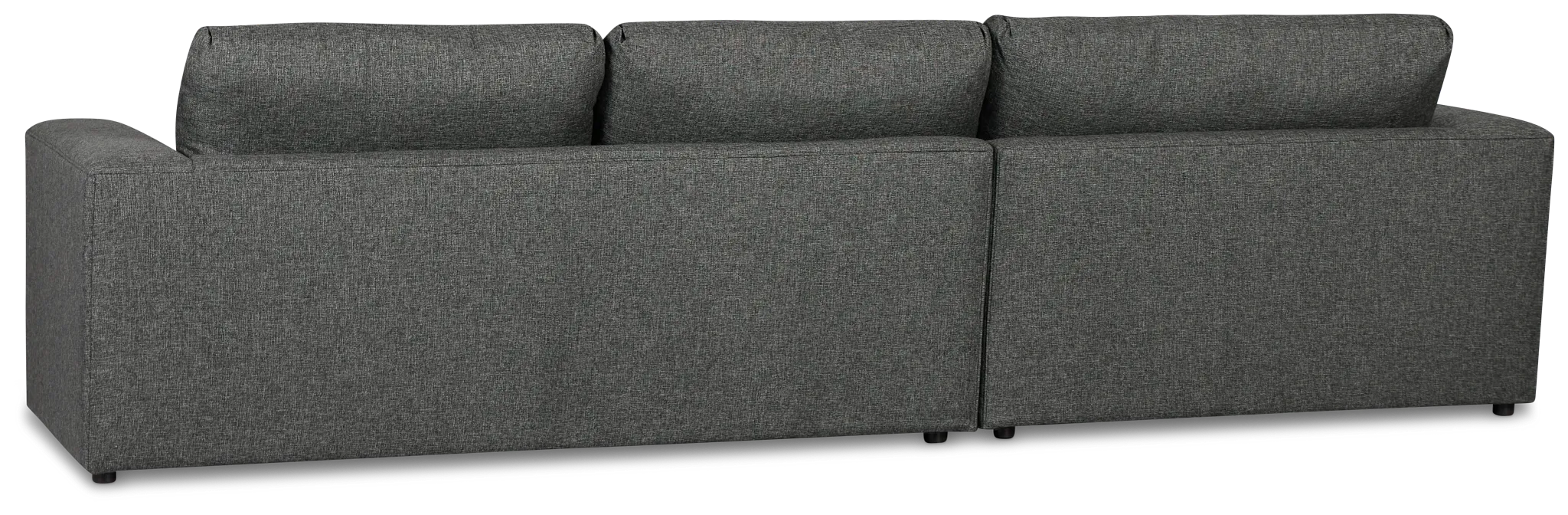 Brantley Dark Gray Fabric Left Chaise Sectional