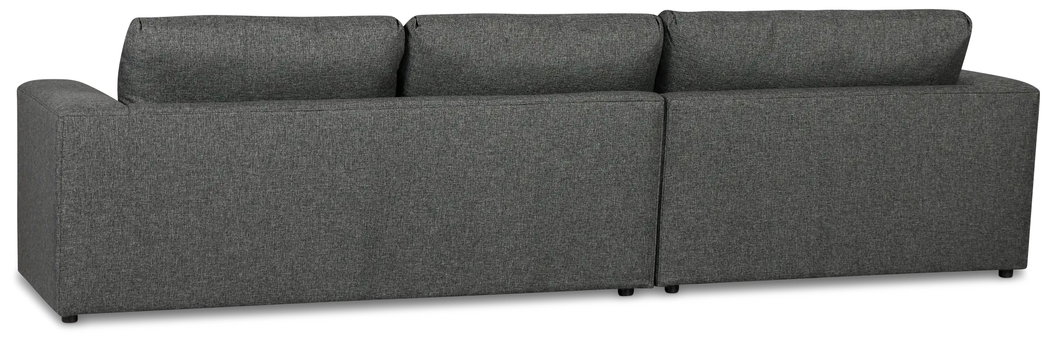 Brantley Dark Gray Fabric Left Chaise Sectional Brantley Dark Gray Fabric Left Chaise Sectional