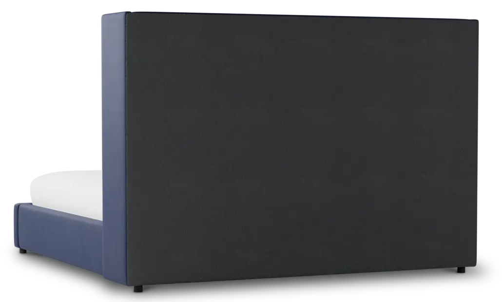 Captiva Joya Dark Blue 60" Upholstered Shelter Bed Captiva Joya Dark Blue 60" Upholstered Shelter Bed