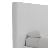 Grayton Peyton White 54" Upholstered Platform Bed