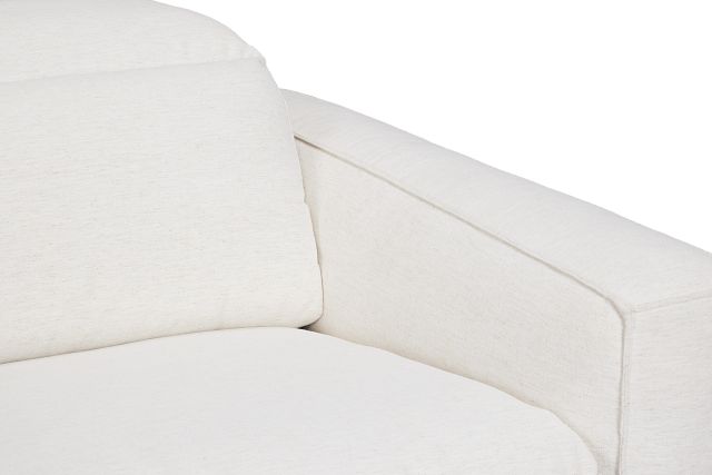 Ryland White Fabric Power Reclining Sofa