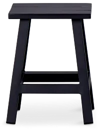 Barbados Black Square Accent Table