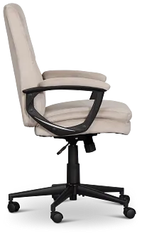 Krista Taupe Fabric Upholstered Desk Chair