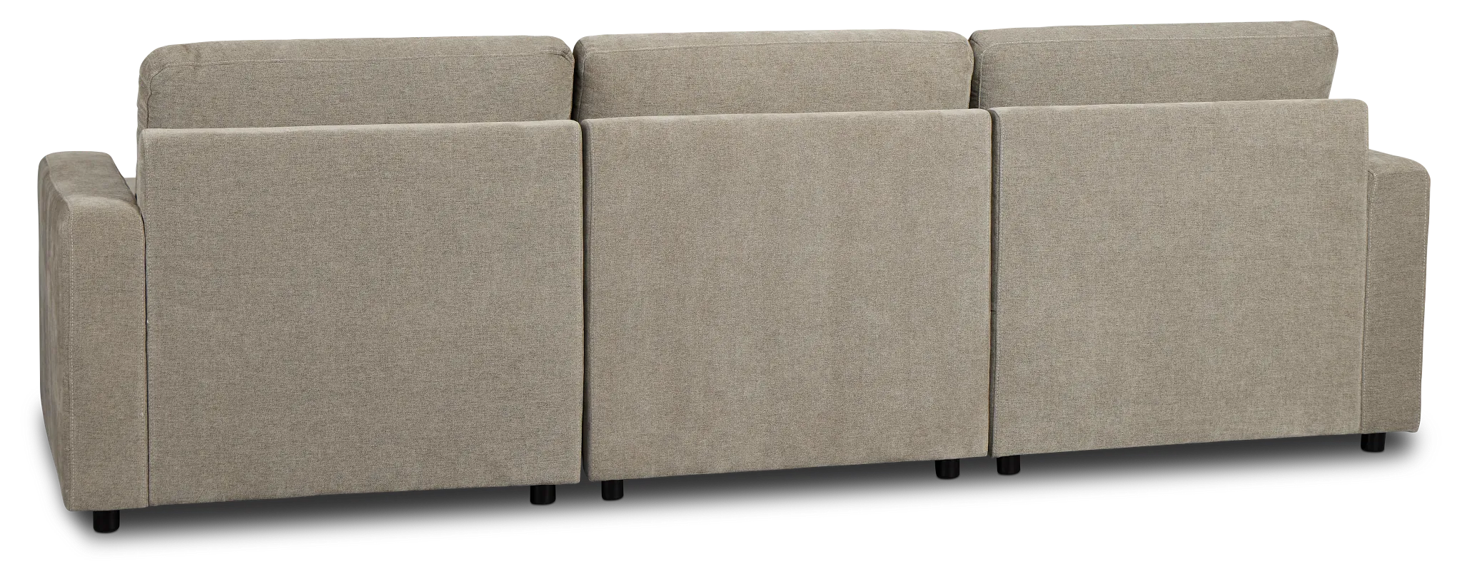 Addie Gray Fabric Right Chaise Storage Sectional