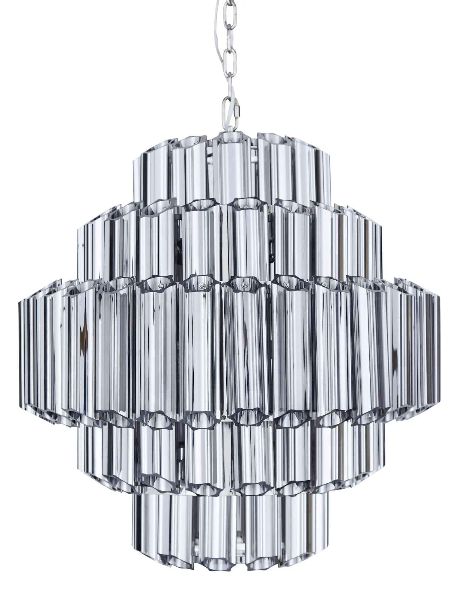 Camryn Black Glass Chandelier