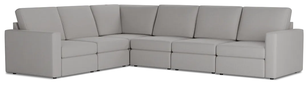 Citymod Light Gray Fabric Medium Two-arm Sectional