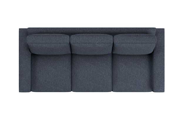 Edgewater Maguire Blue 96" Sofa W/ 3 Cushions