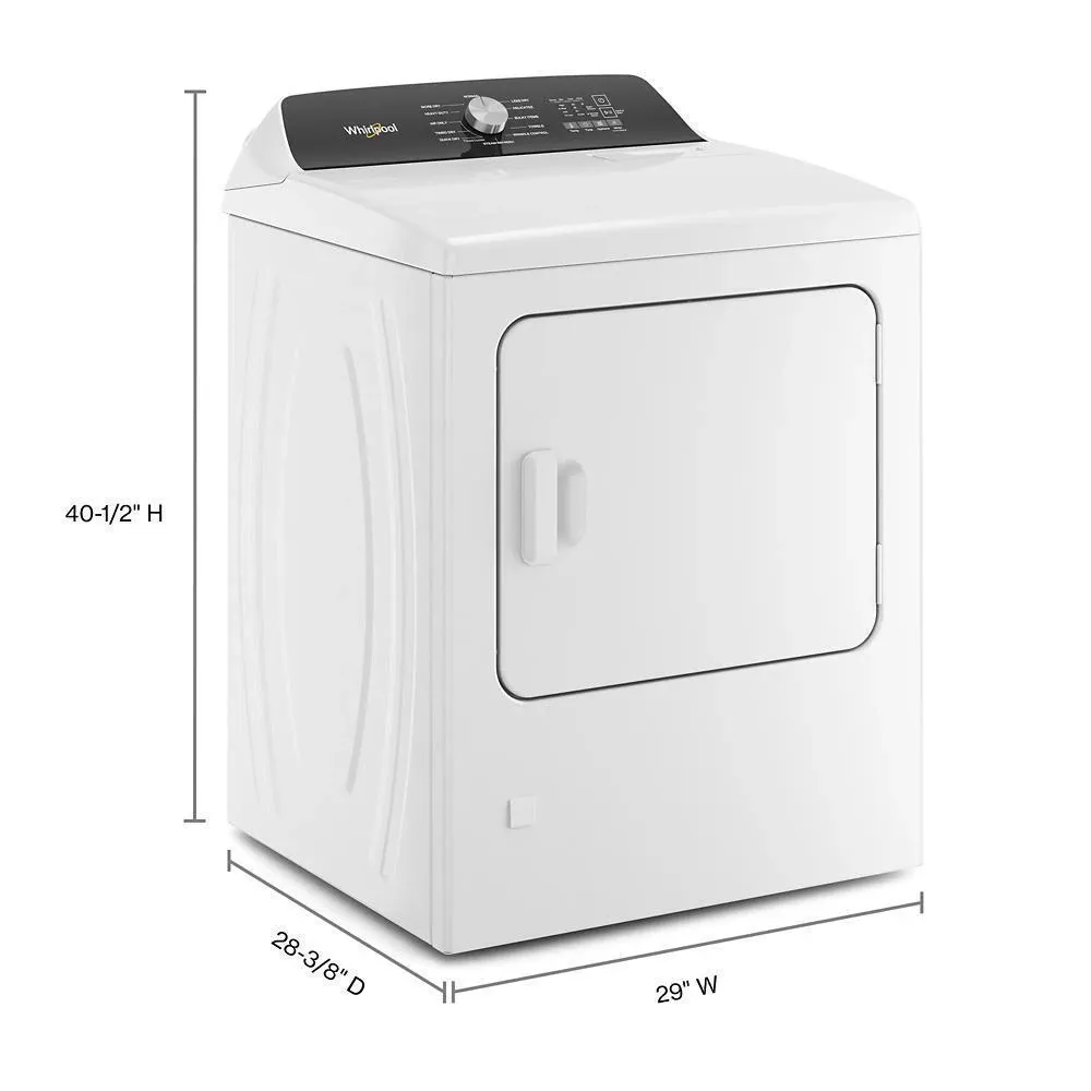 Whirlpool 5050 Series White Front Load Electric Dryer