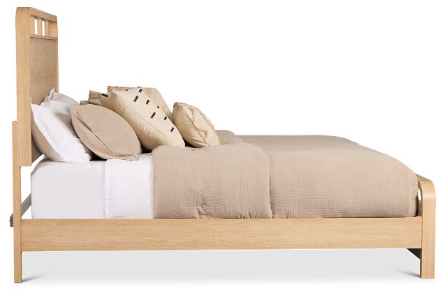 Lyndie Light Tone Panel Bed