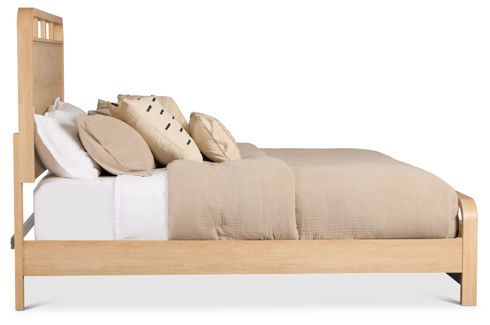 Lyndie Light Tone Panel Bed Lyndie Light Tone Panel Bed