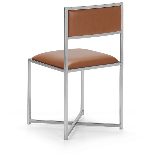Amalfi Brown Stnl Steel Side Chair