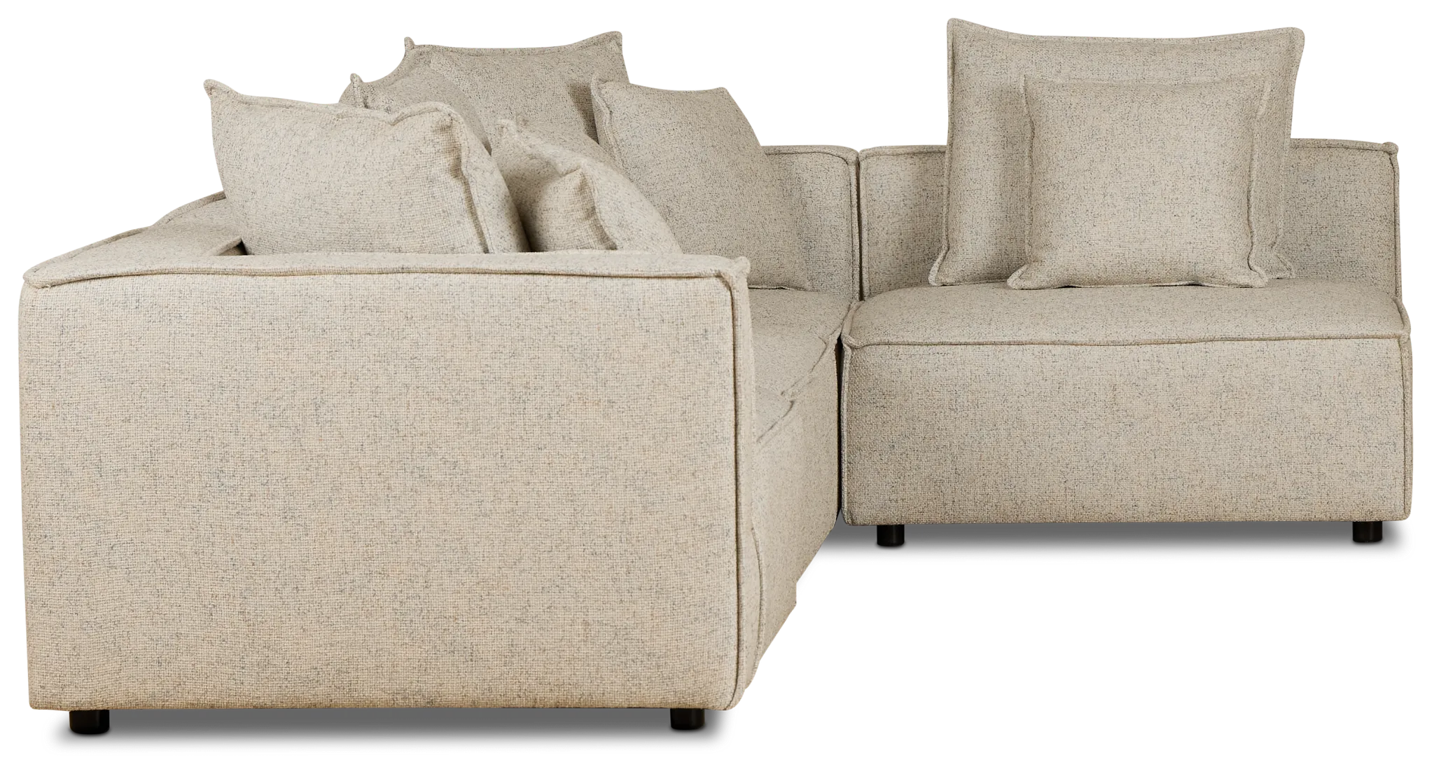 Tatum Beige Fabric 4-piece Modular Sectional