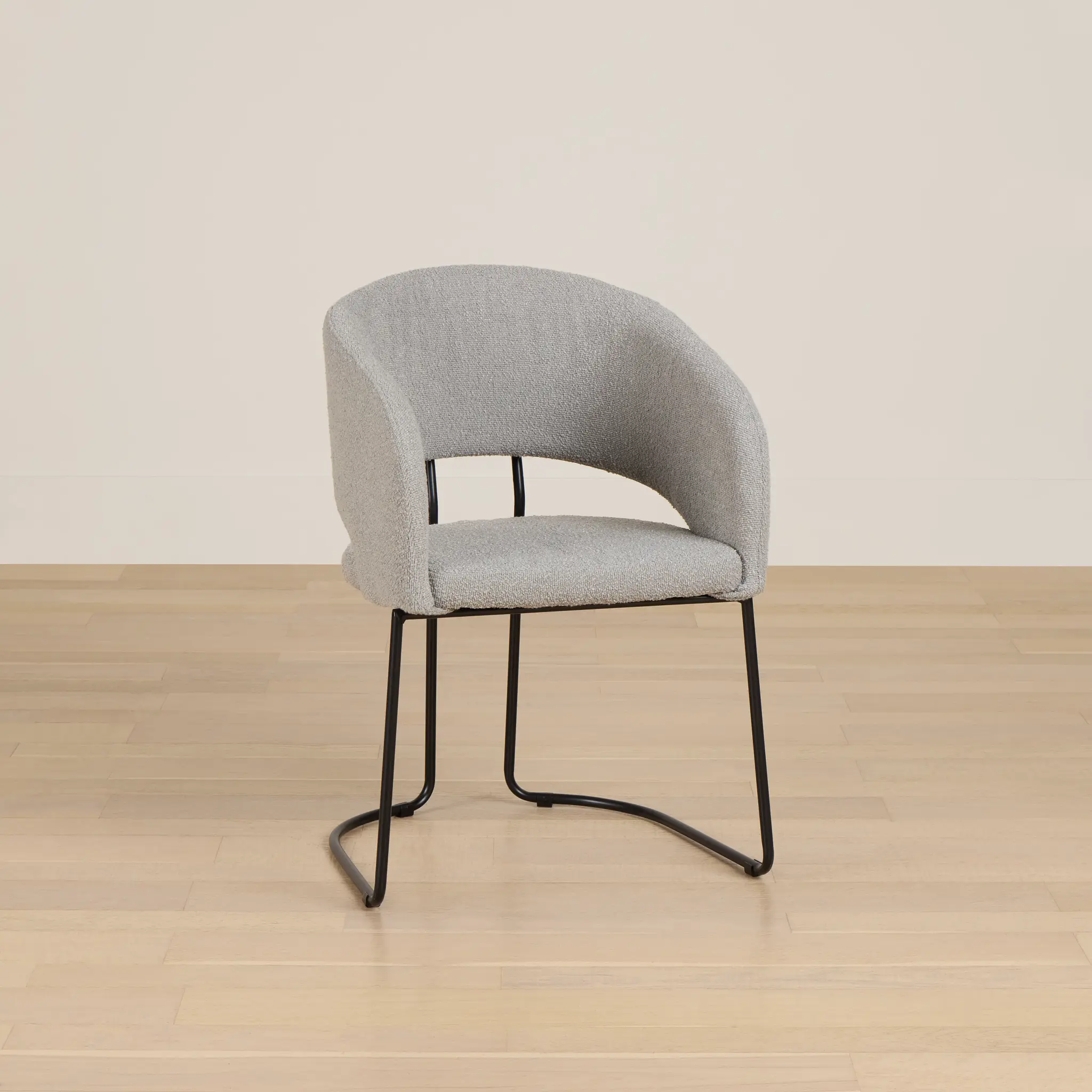 Merrick Gray Round Upholstered Side Chair Merrick Gray Round Upholstered Side Chair