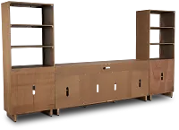 Richmond Light Tone 80" Door Entertainment Wall