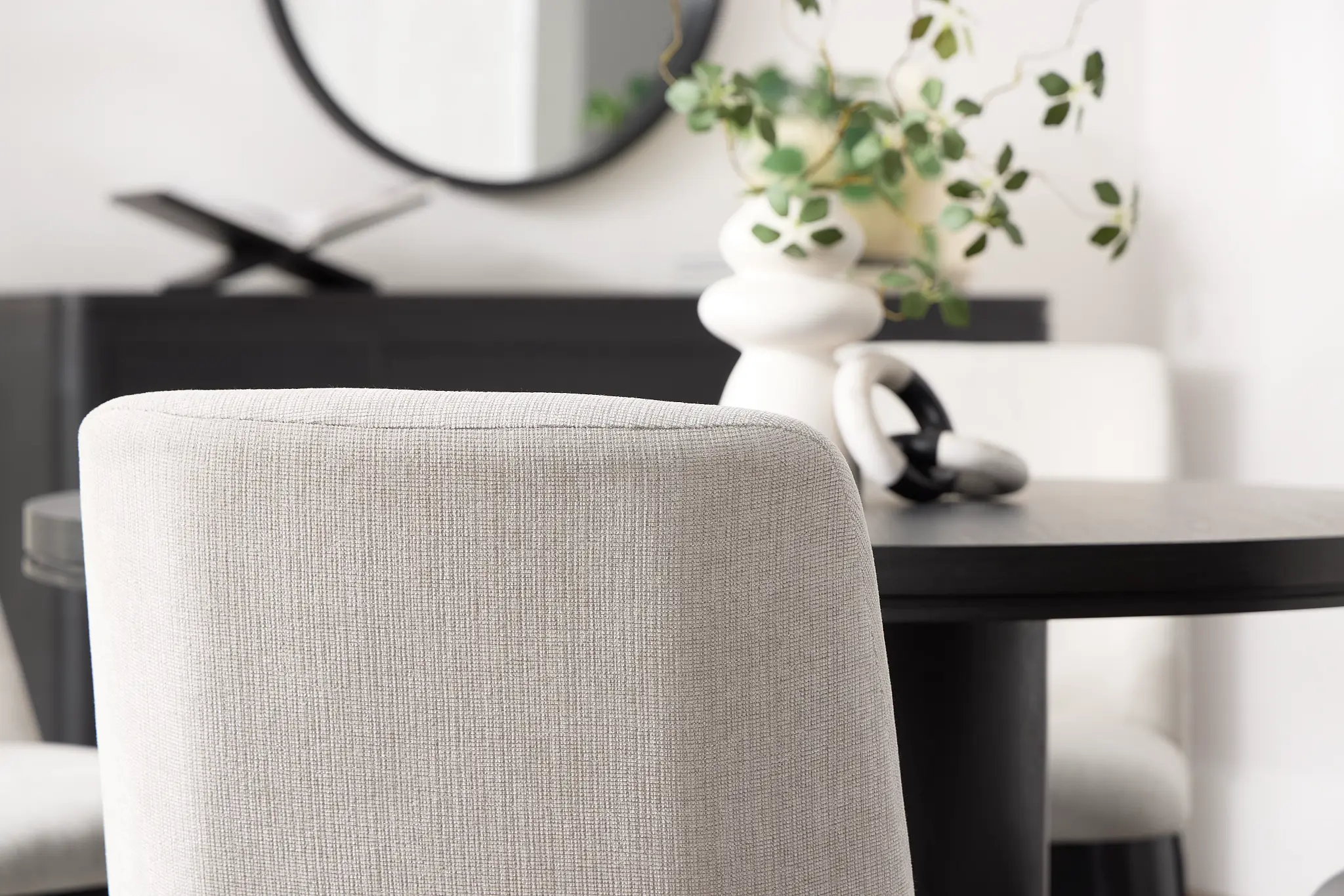 Emory Black Upholstered Side Chair Emory Black Upholstered Side Chair
