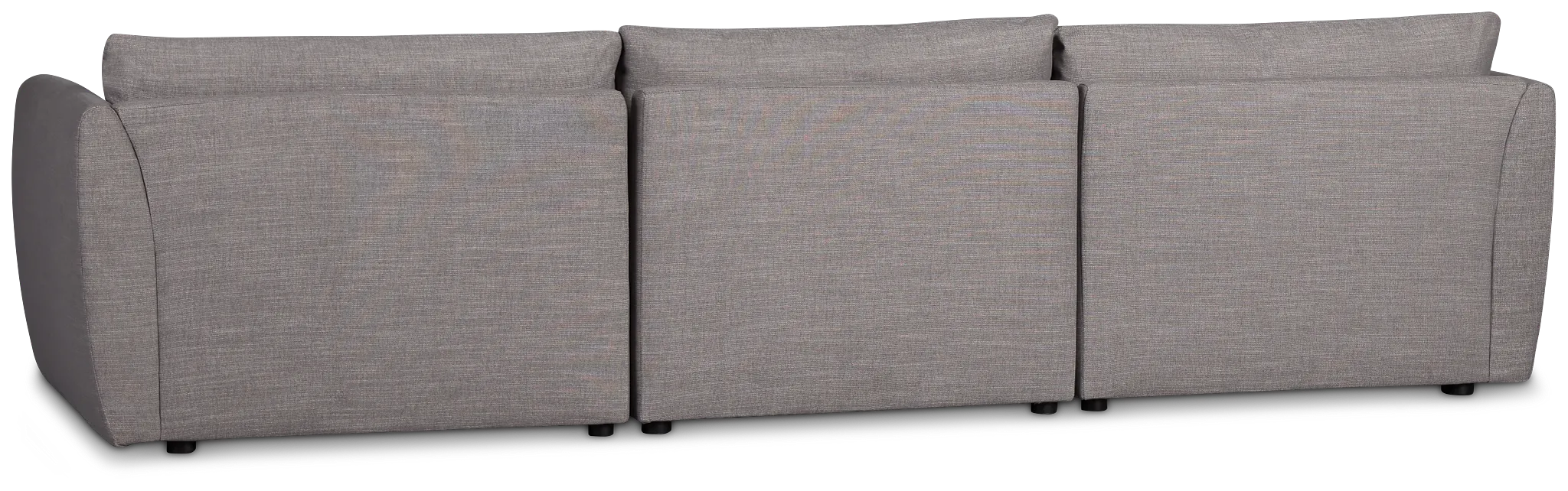 Serena Gray Fabric 3-piece Modular Sofa