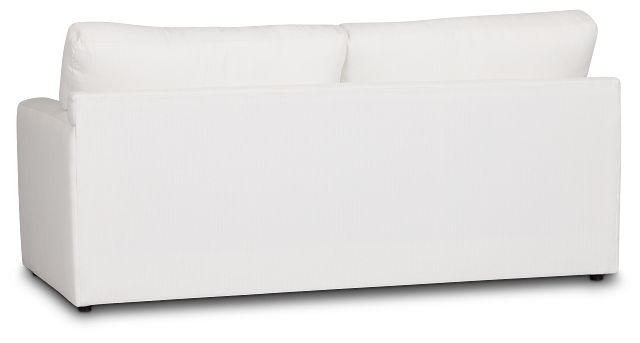 Rhodes White Fabric Memory Foam Sleeper