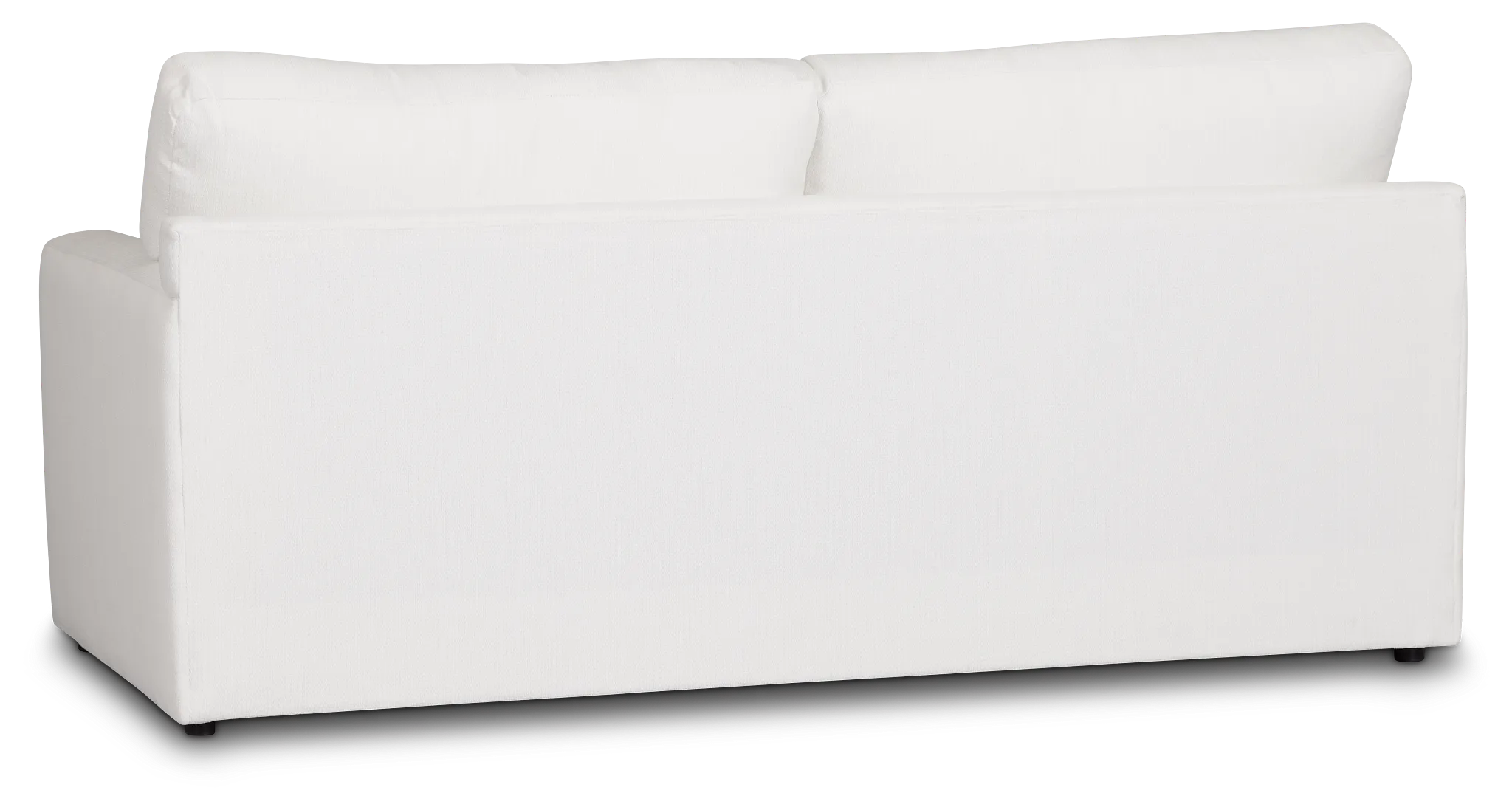 Rhodes White Fabric Memory Foam Sleeper