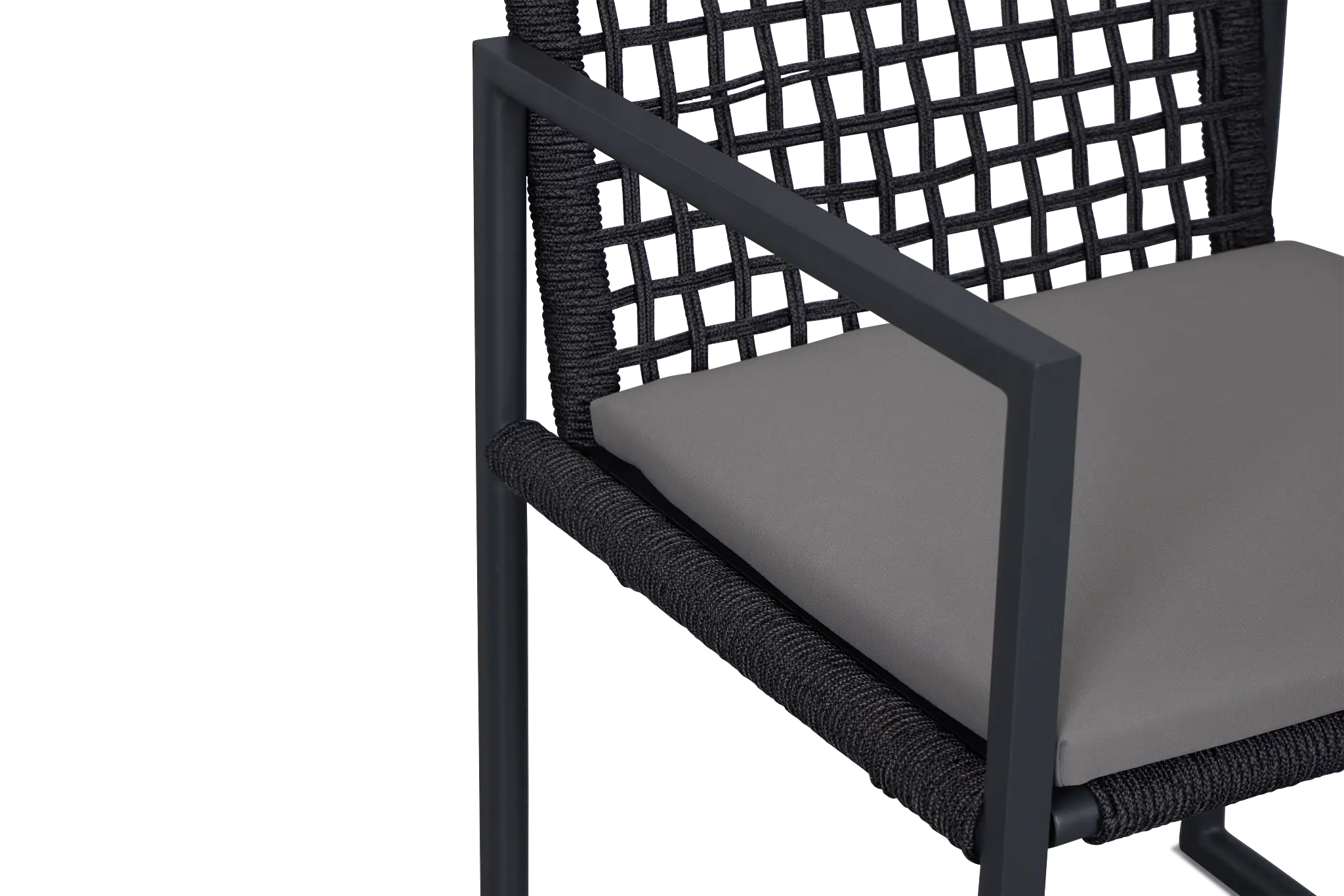 Sunrise Dark Gray Aluminum Arm Chair Sunrise Dark Gray Aluminum Arm Chair