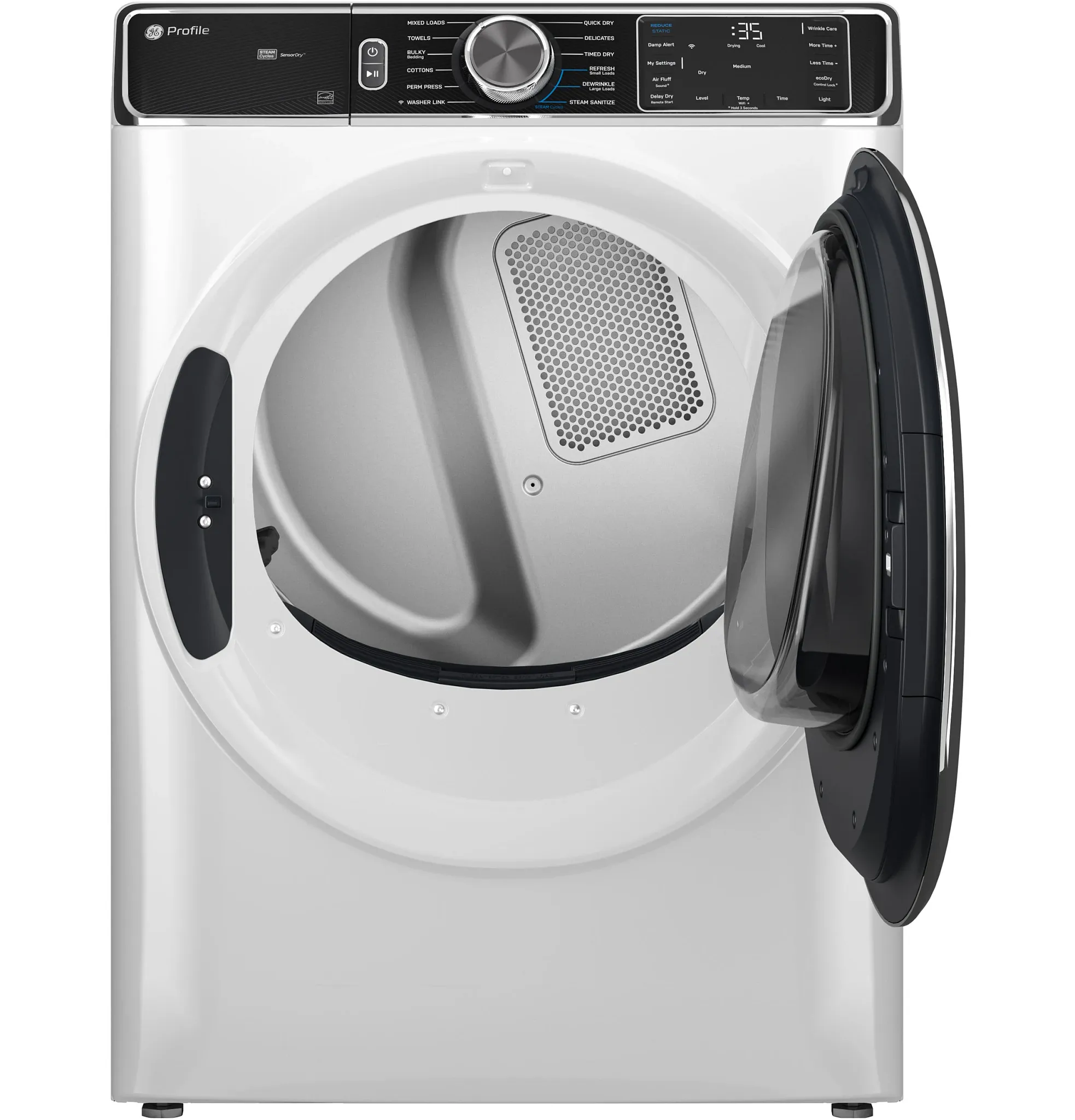 Ge Profile 87 Series White Front Load Electric Dryer