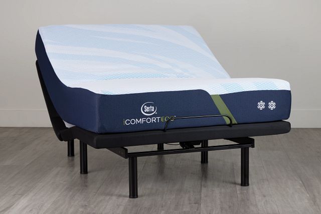 Serta Icomfort Eco F10 Medium Plus Adjustable Mattress Set