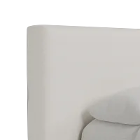 Grayton Gellar Beige 44" Upholstered Platform Bed