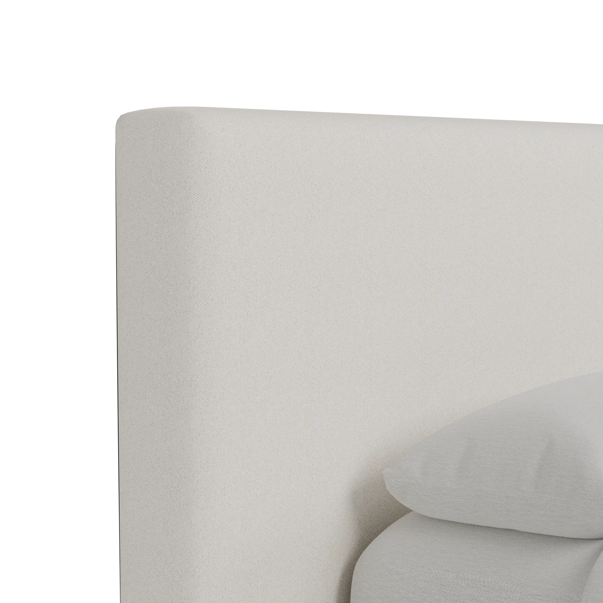 Grayton Gellar Beige 44" Upholstered Platform Bed