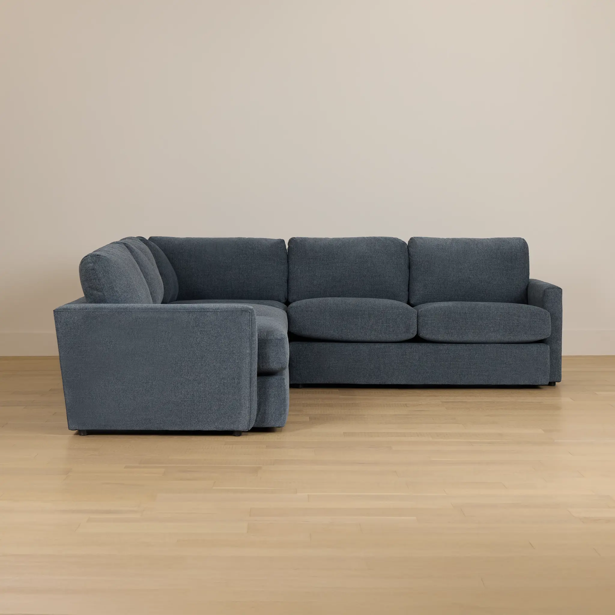 Noah Blue Fabric Small Two-arm Sectional Noah Blue Fabric Small Two-arm Sectional