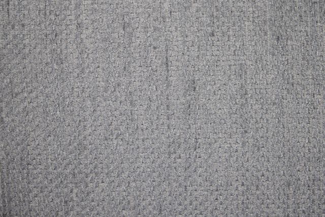 Alpha Light Gray Fabric Ottoman
