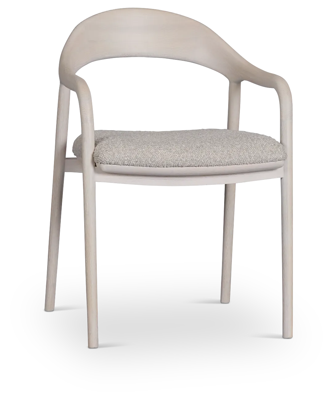 Gables White Upholstered Arm Chair