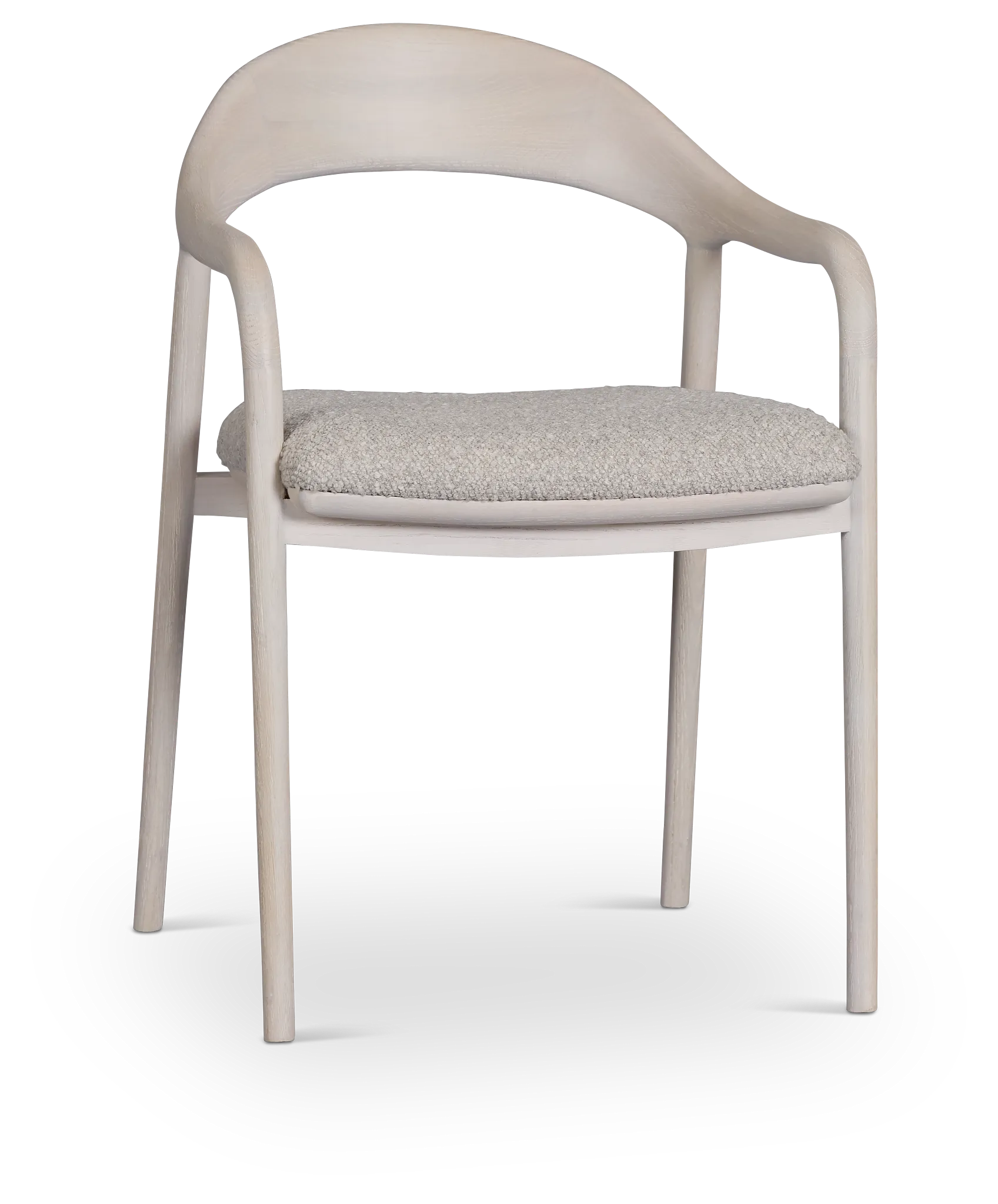Gables White Upholstered Arm Chair