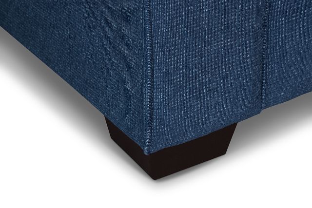 Rhodes Dark Blue Fabric Medium Right Chaise Sectional