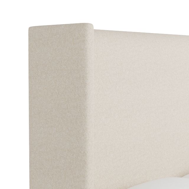 Captiva Merino Light Beige 60" Upholstered Shelter Bed