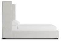 Captiva Gellar Beige 60" Upholstered Shelter Bed