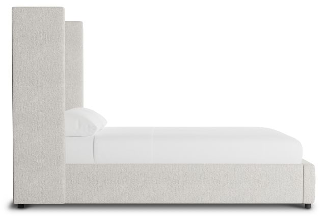 Captiva Gellar Beige 60" Upholstered Shelter Bed