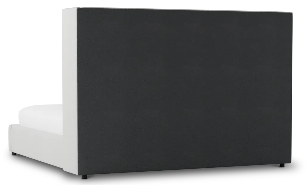 Captiva Delray Pewter 60" Upholstered Shelter Bed