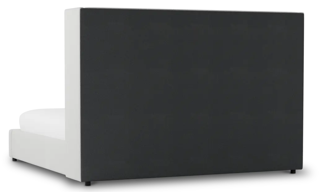 Captiva Delray Pewter 60" Upholstered Shelter Bed Captiva Delray Pewter 60" Upholstered Shelter Bed