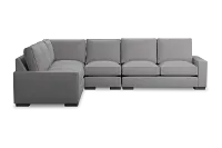 Edgewater Revenue Gray Medium Two-arm Sectional