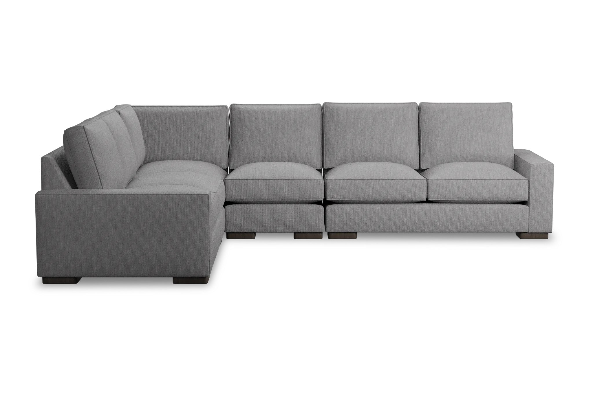 Edgewater Revenue Gray Medium Two-arm Sectional