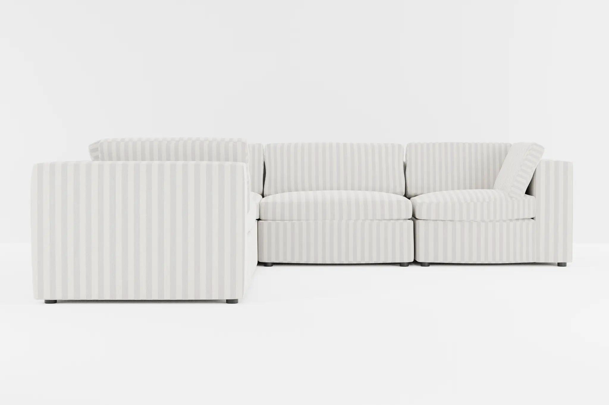 Destin Sea Lane Light Gray Fabric 5-piece Modular Sectional Destin Sea Lane Light Gray Fabric 5-piece Modular Sectional