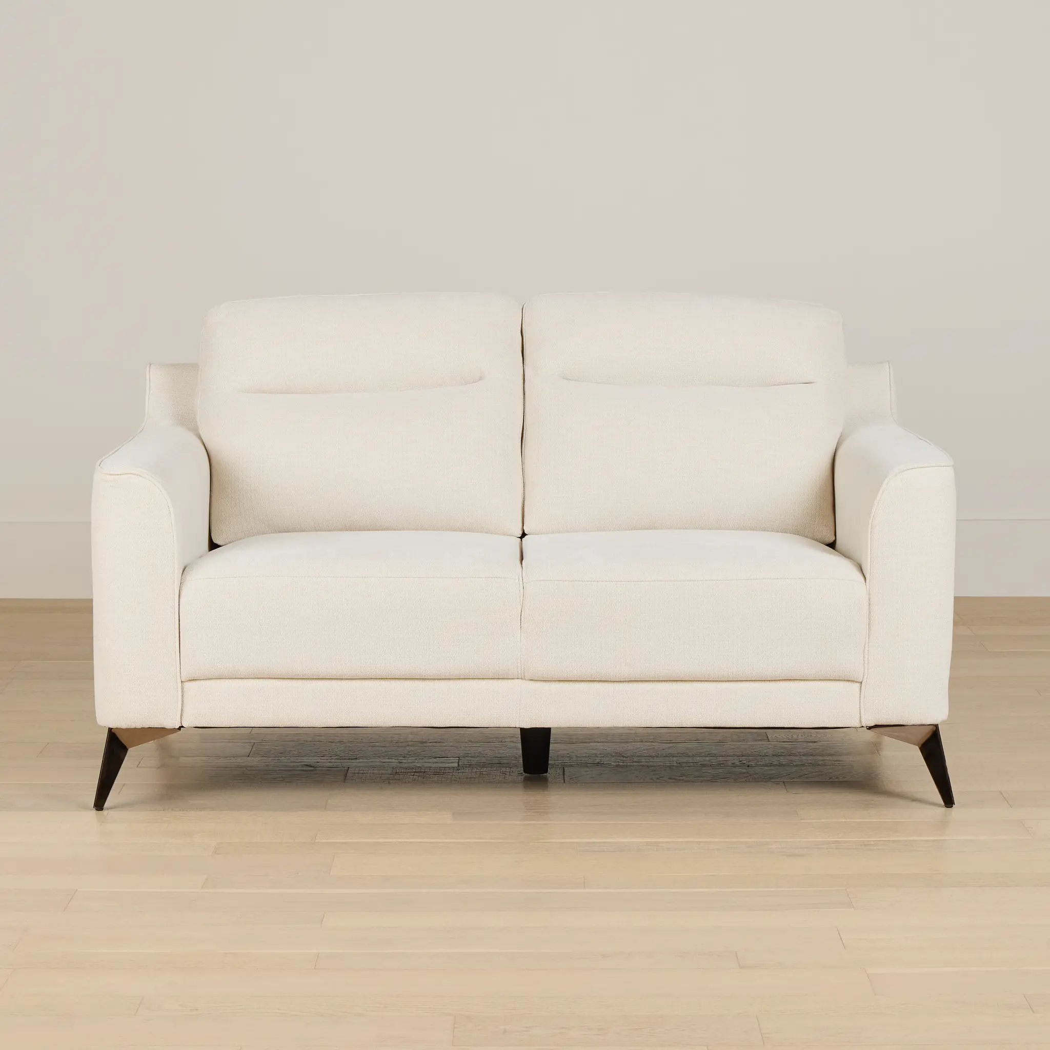 Talia Light Beige Fabric Loveseat Talia Light Beige Fabric Loveseat